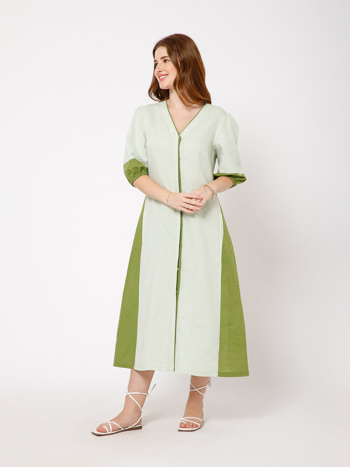 Meadow Linen Cotton dress - Ellora