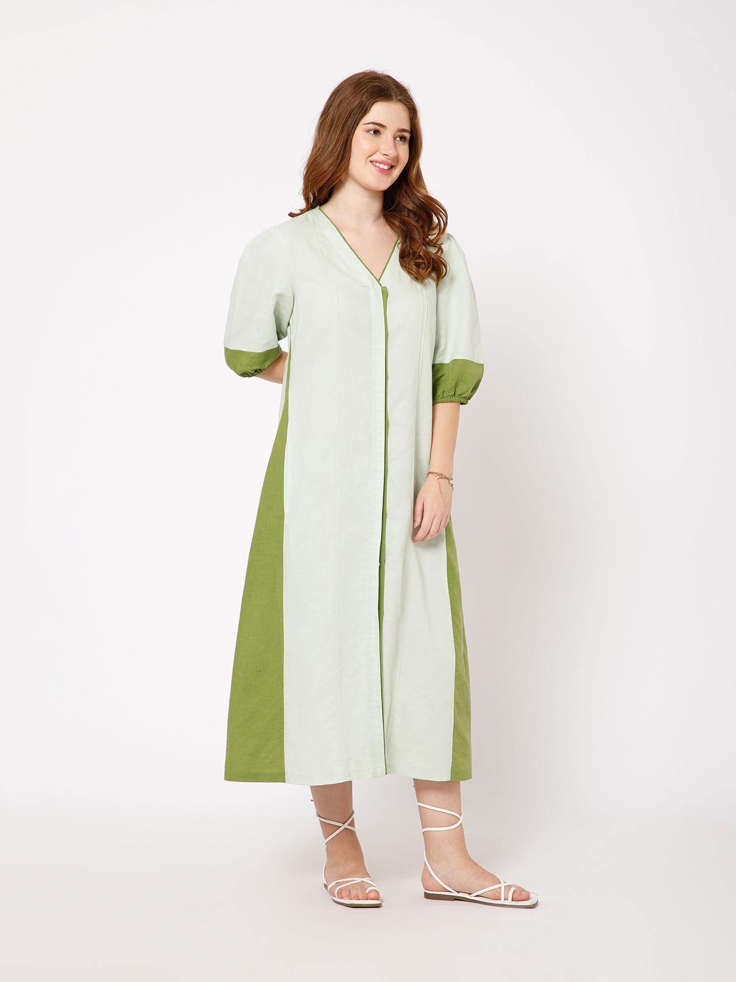 Meadow Linen Cotton dress - Ellora