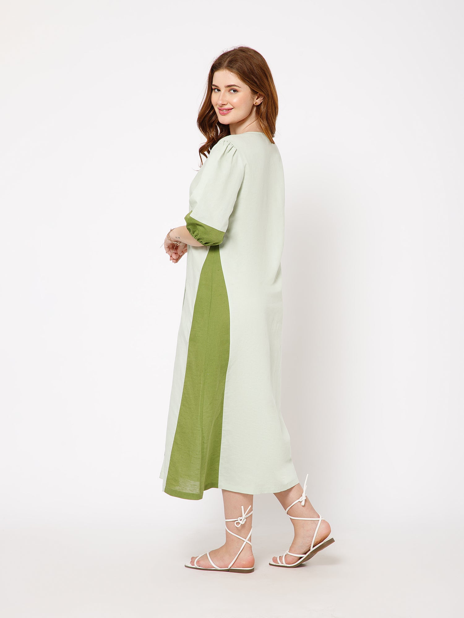 Meadow Linen Cotton dress - Ellora