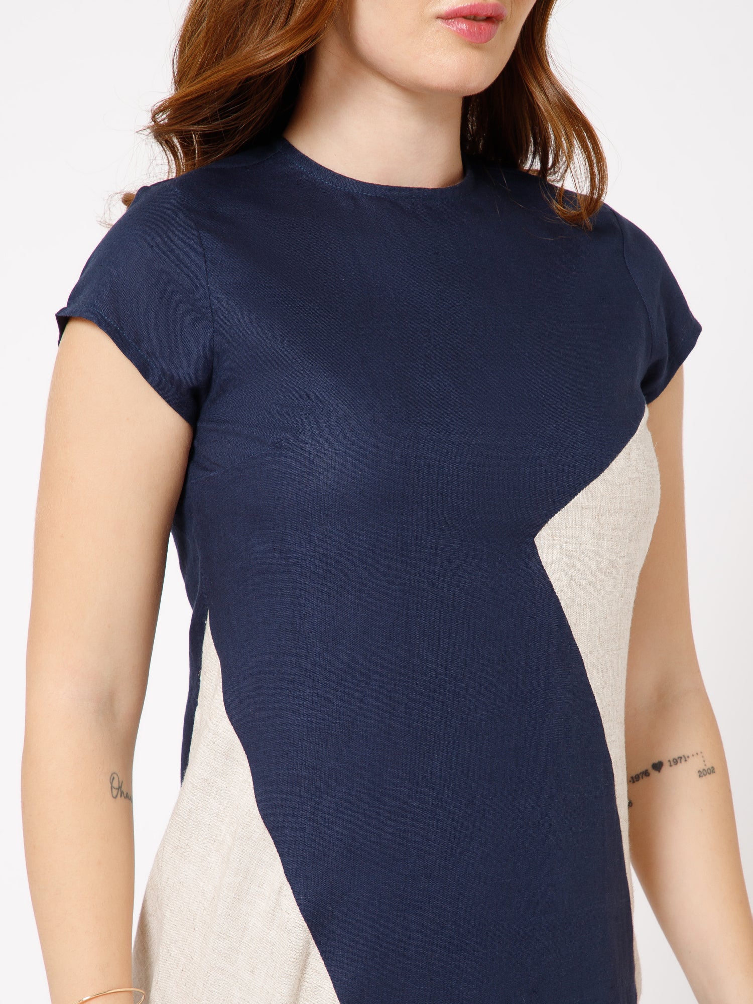 Amber Organic Cotton Linen Dress - Ellora