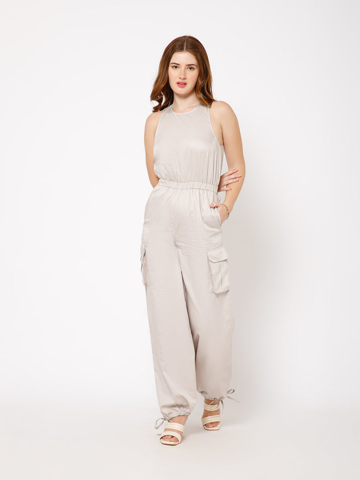 Maessa Racerback Jumpsuit in Organic Cotton - Ellora