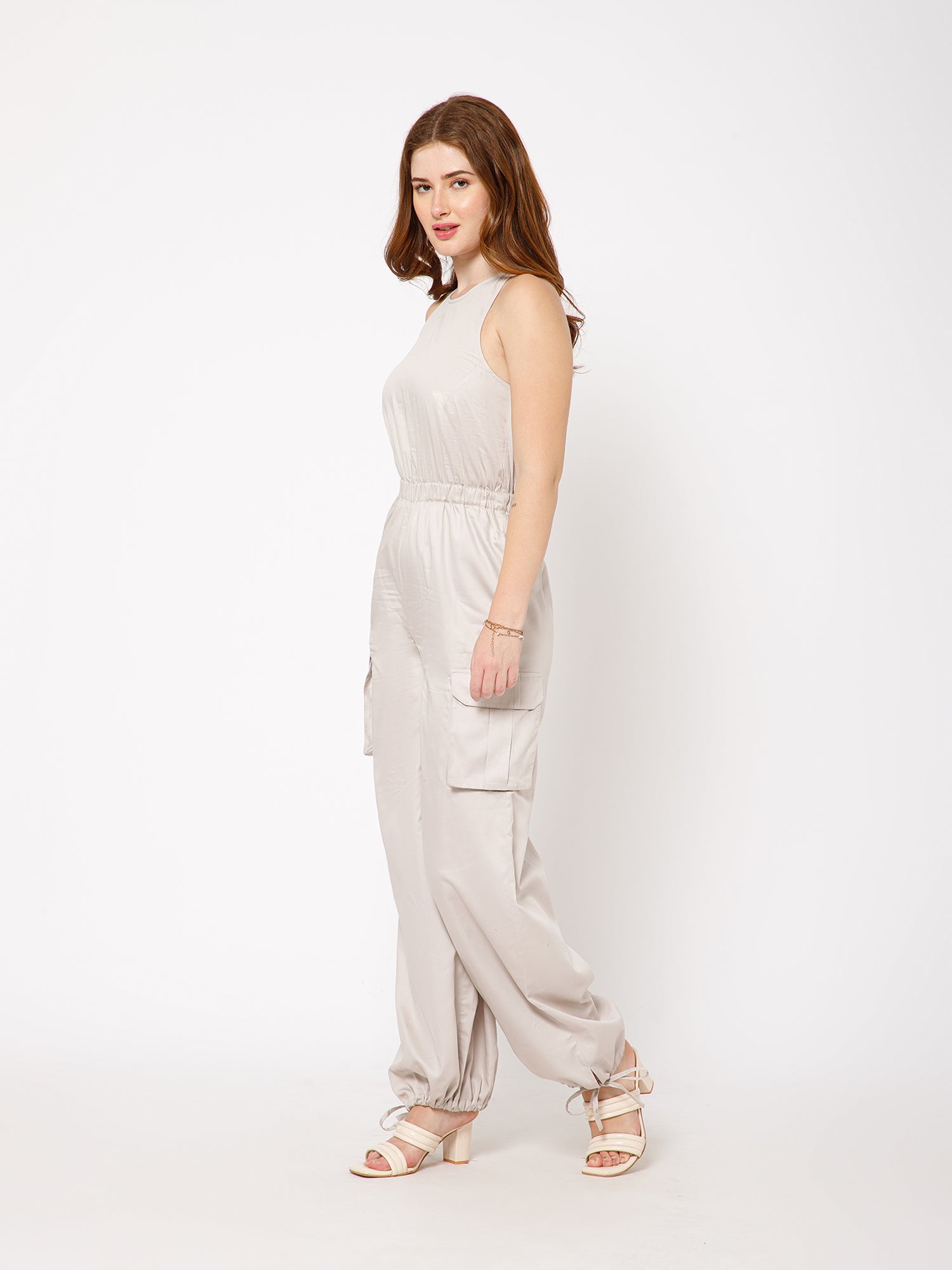 Maessa Racerback Jumpsuit in Organic Cotton - Ellora